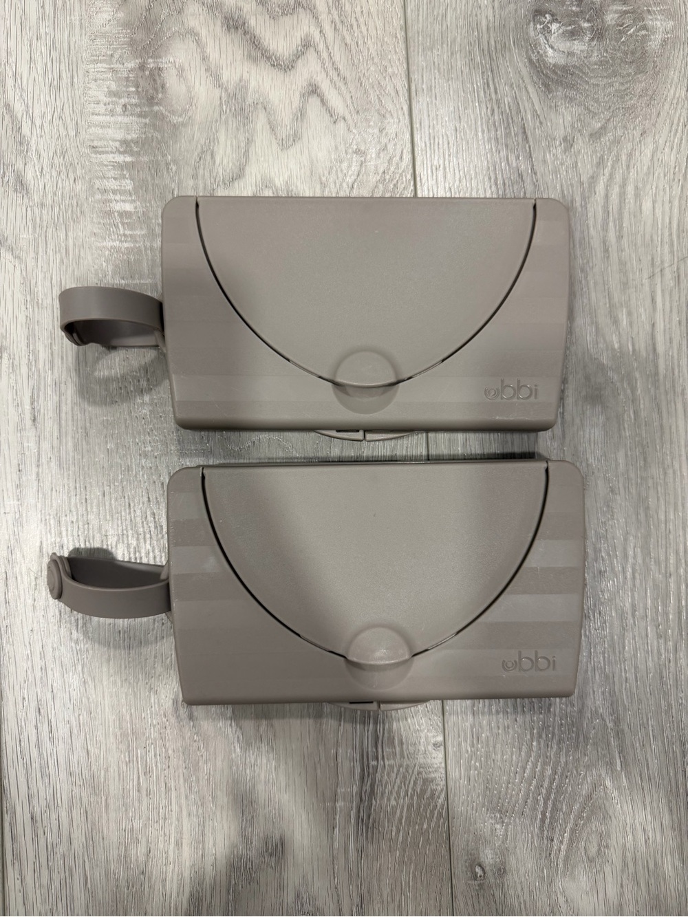 Ubbi Neutral Gray Wipes Dispenser - Portable Nursery Accessory
